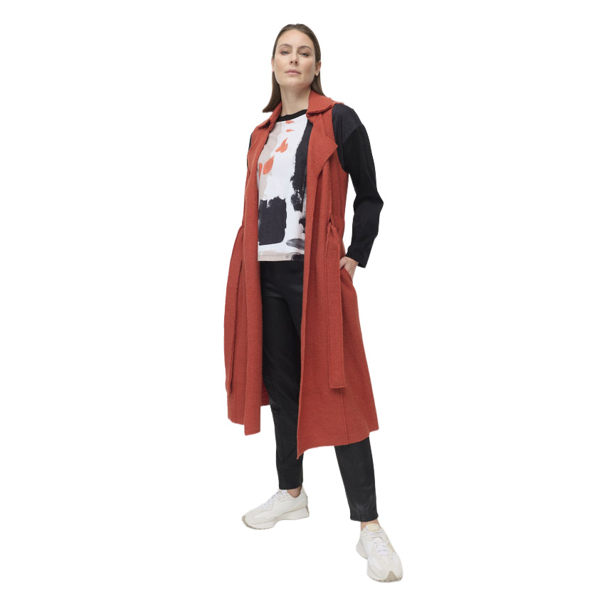 Marco Polo Belted Boiled Wool Vest