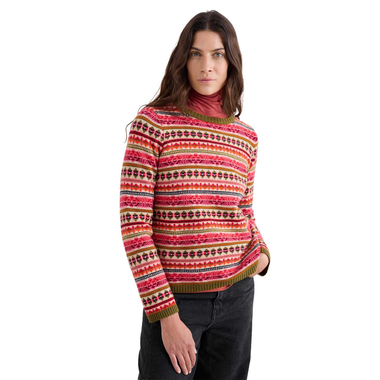 Seasalt Cornwall Percella Cove Jumper Scillia Aran Multi