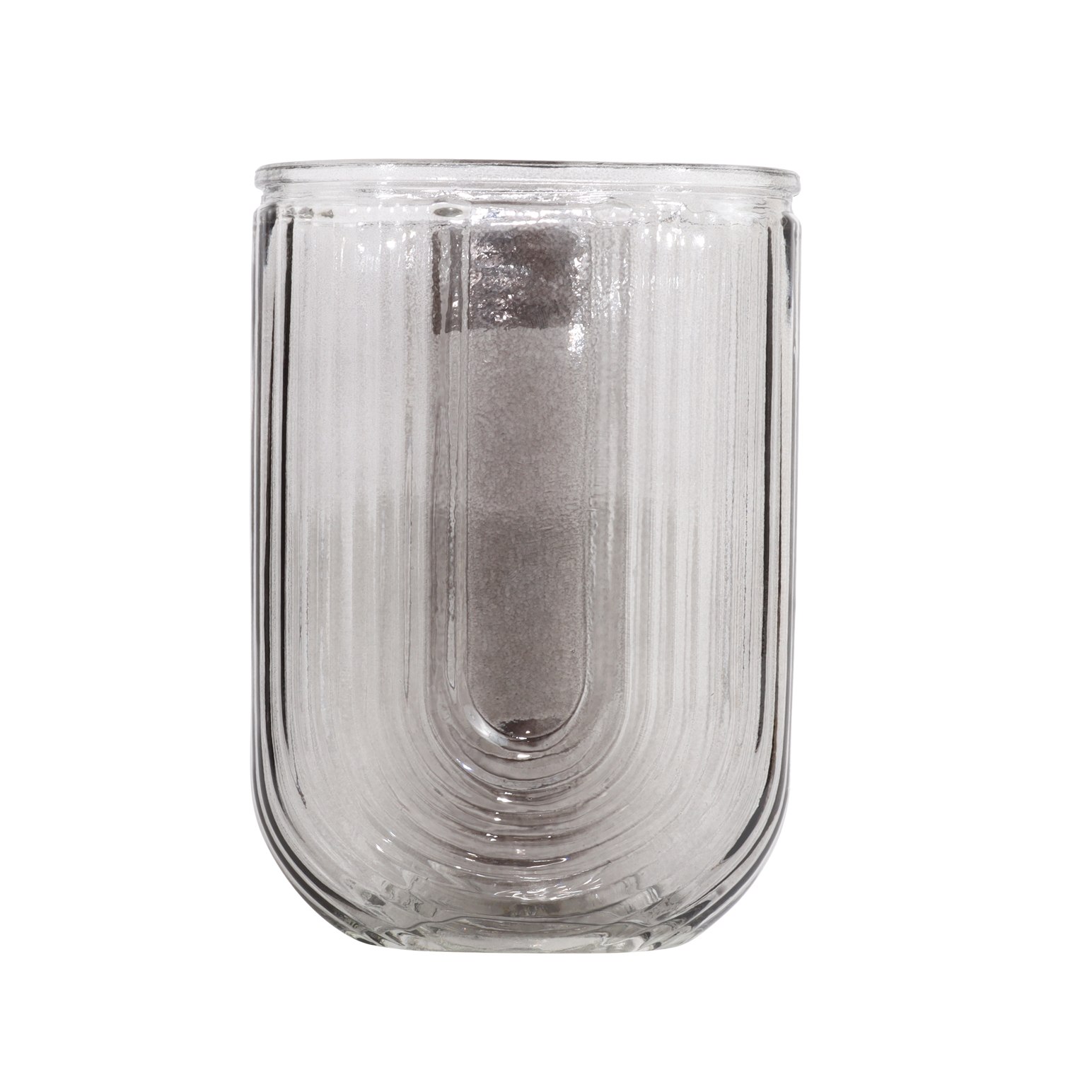 ImPres Rainbow Shaped Vase Grey 6x12.5cmx18cm