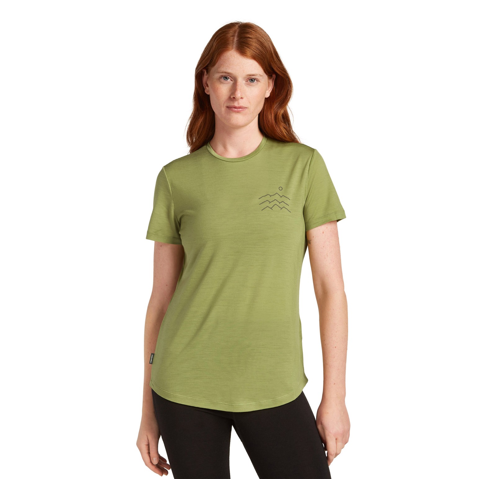 Icebreaker W Merino Blend 125 Cool-Lite Sphere SS Tee Across the Peaks