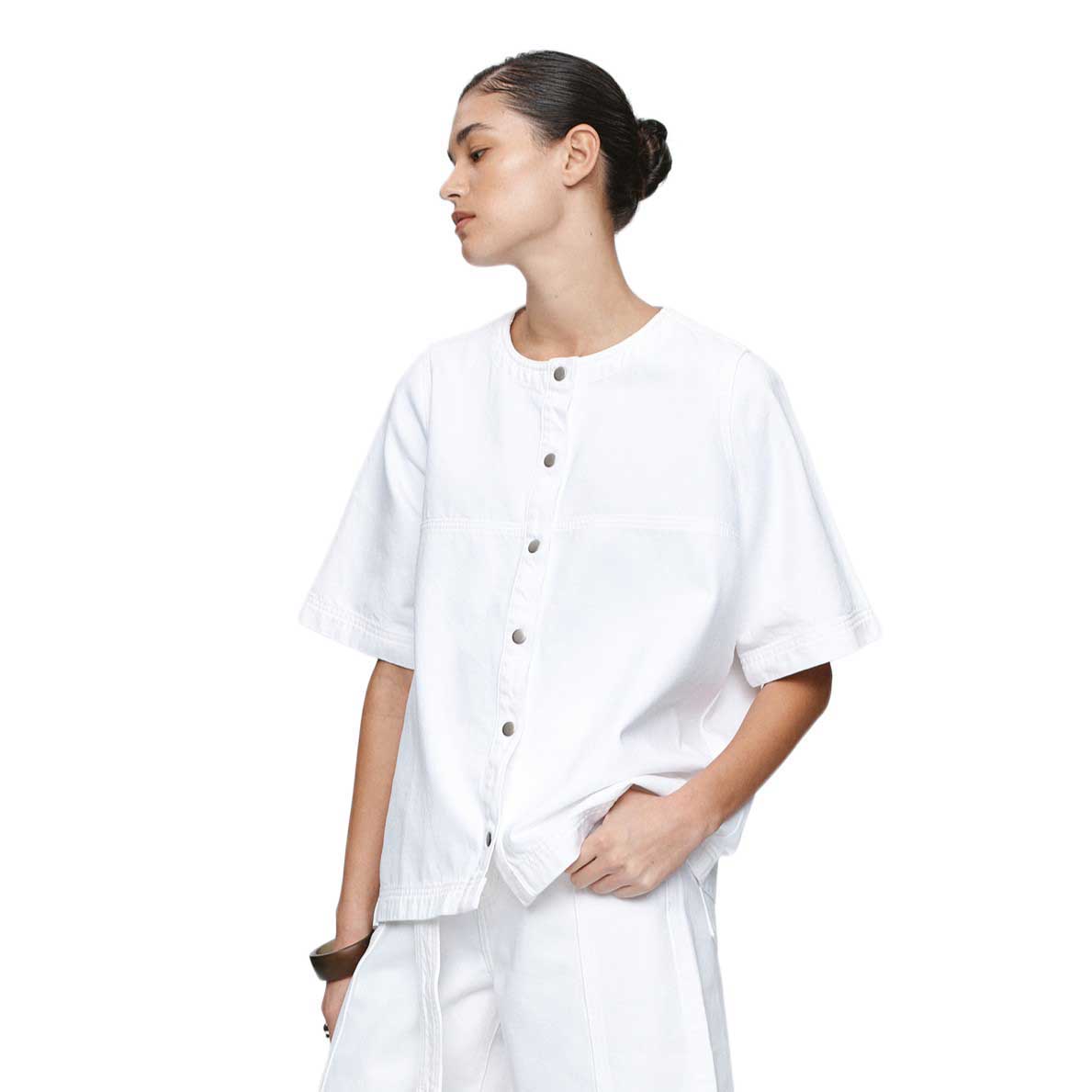 Marle Short Sleeve Seam Shirt