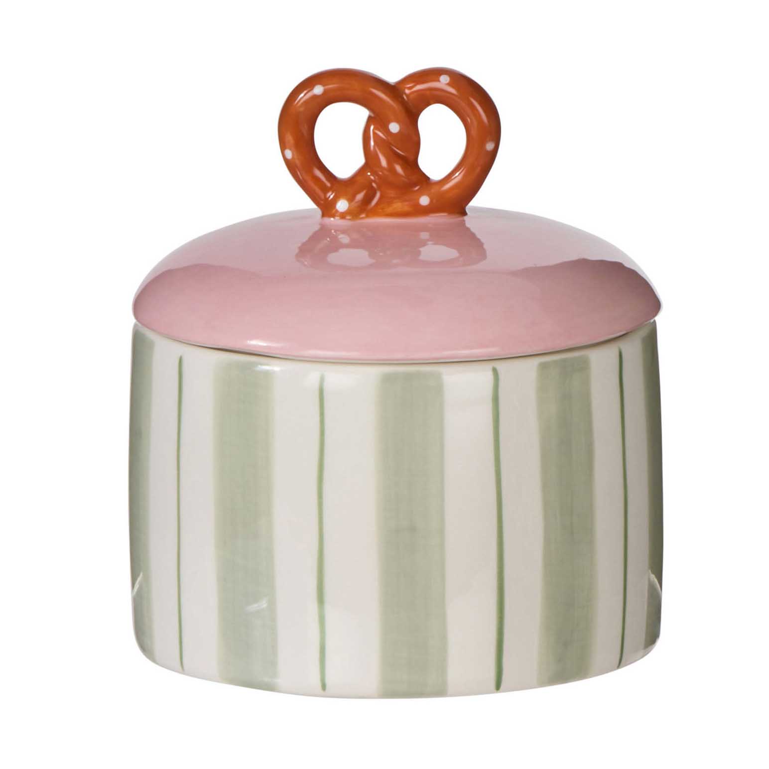 Emporium Pierre Pretzel Stripe Cannister 13x13