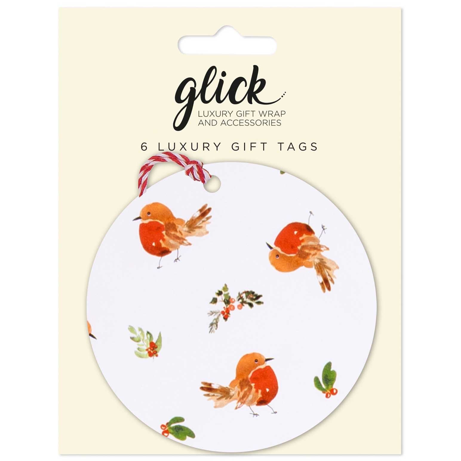 Image Gallery Robins Christmas Gift Tag 6 Pack