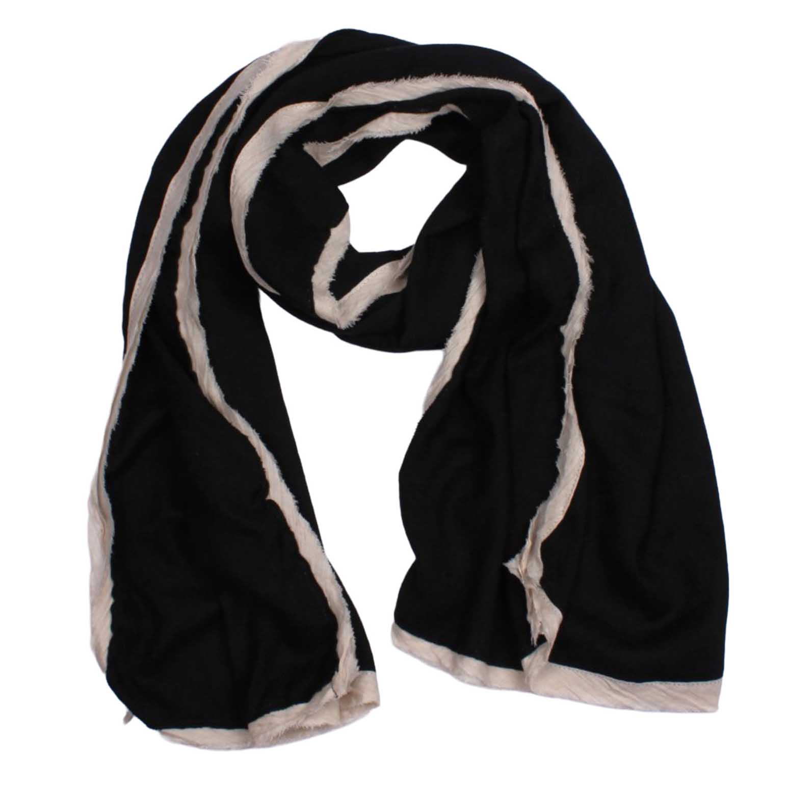 Alice & Lily Wool Blend Scarf Contrast Edge