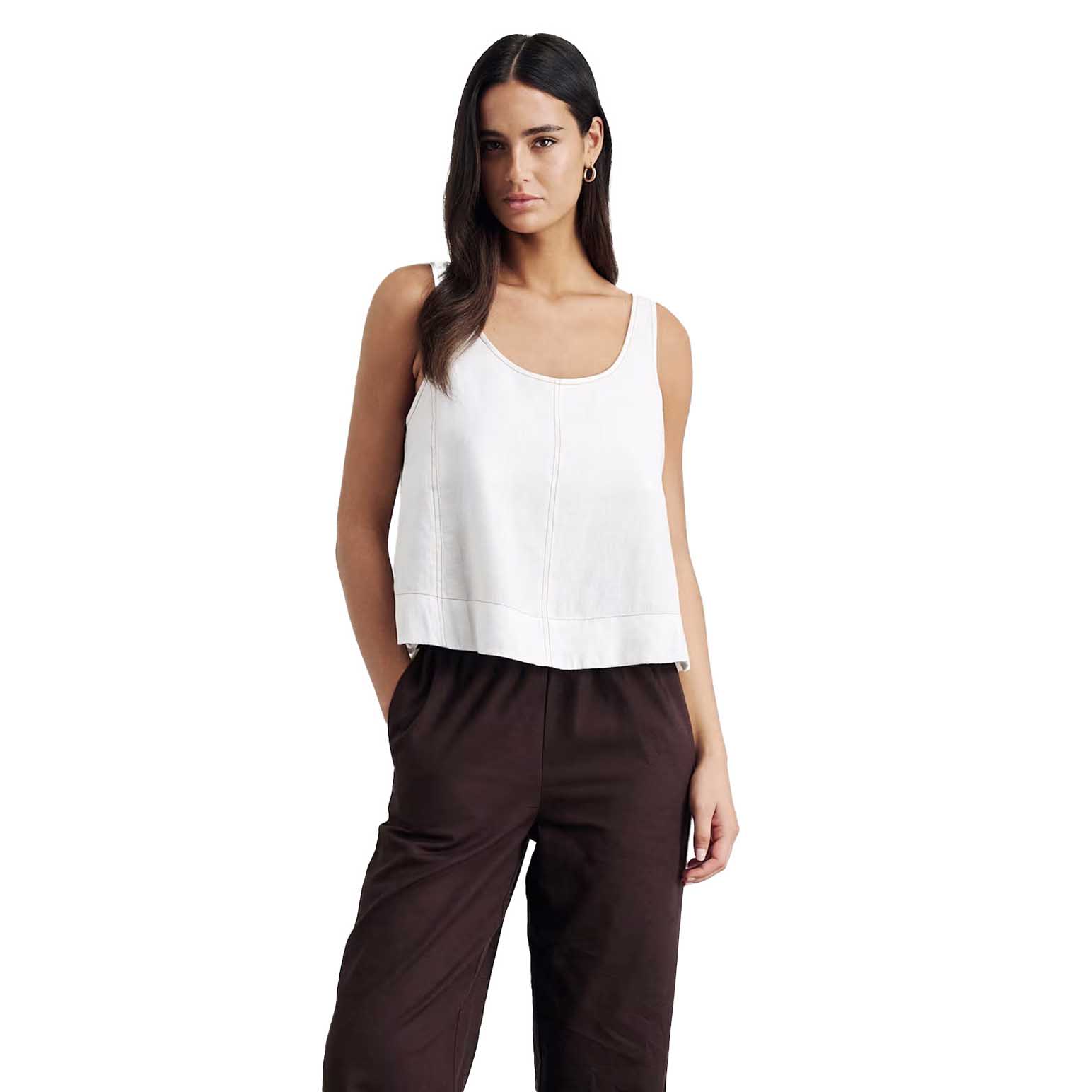 JAG Sabine Linen Scoop Cami