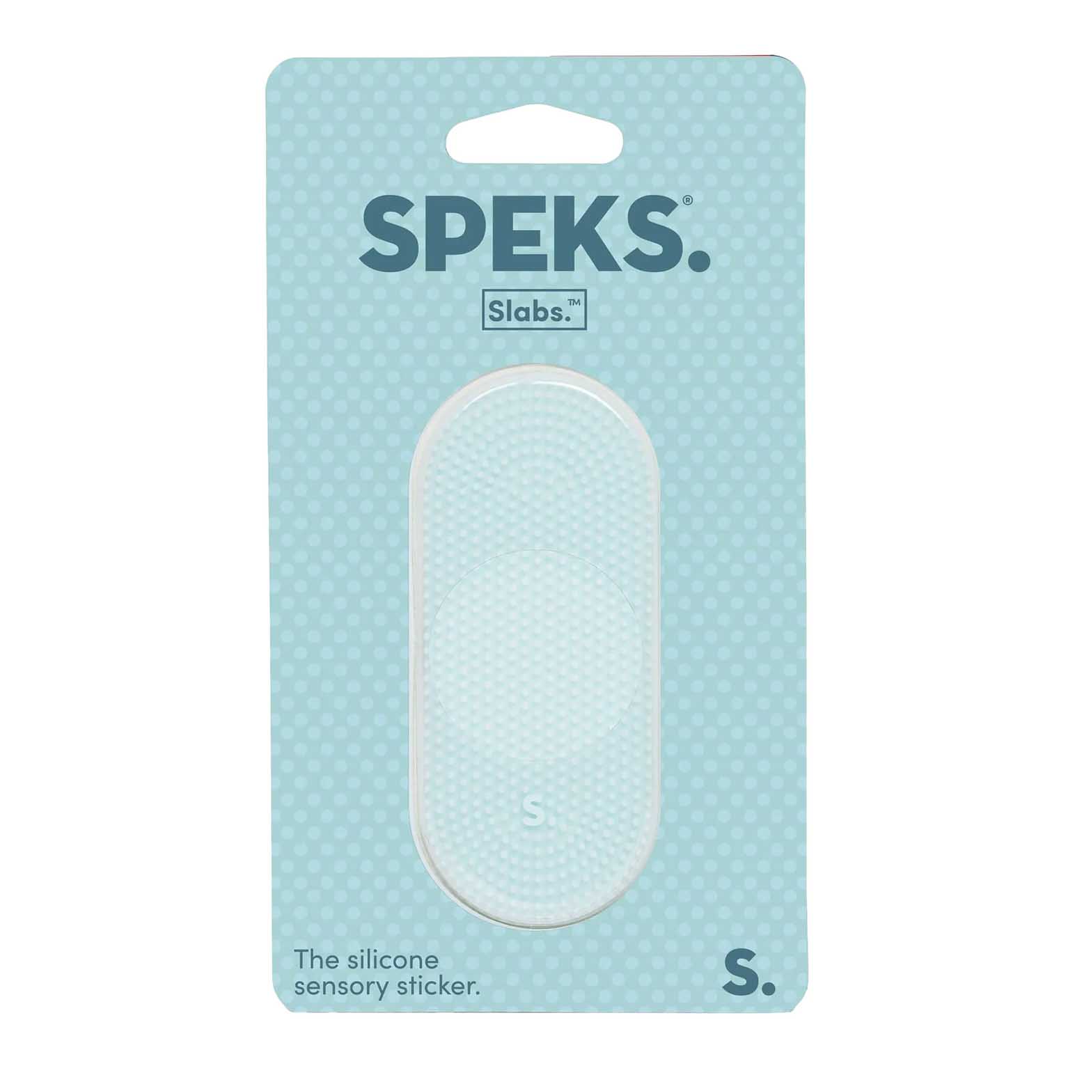 Speks Slabs Tab Sensory Sticker - Static Teal