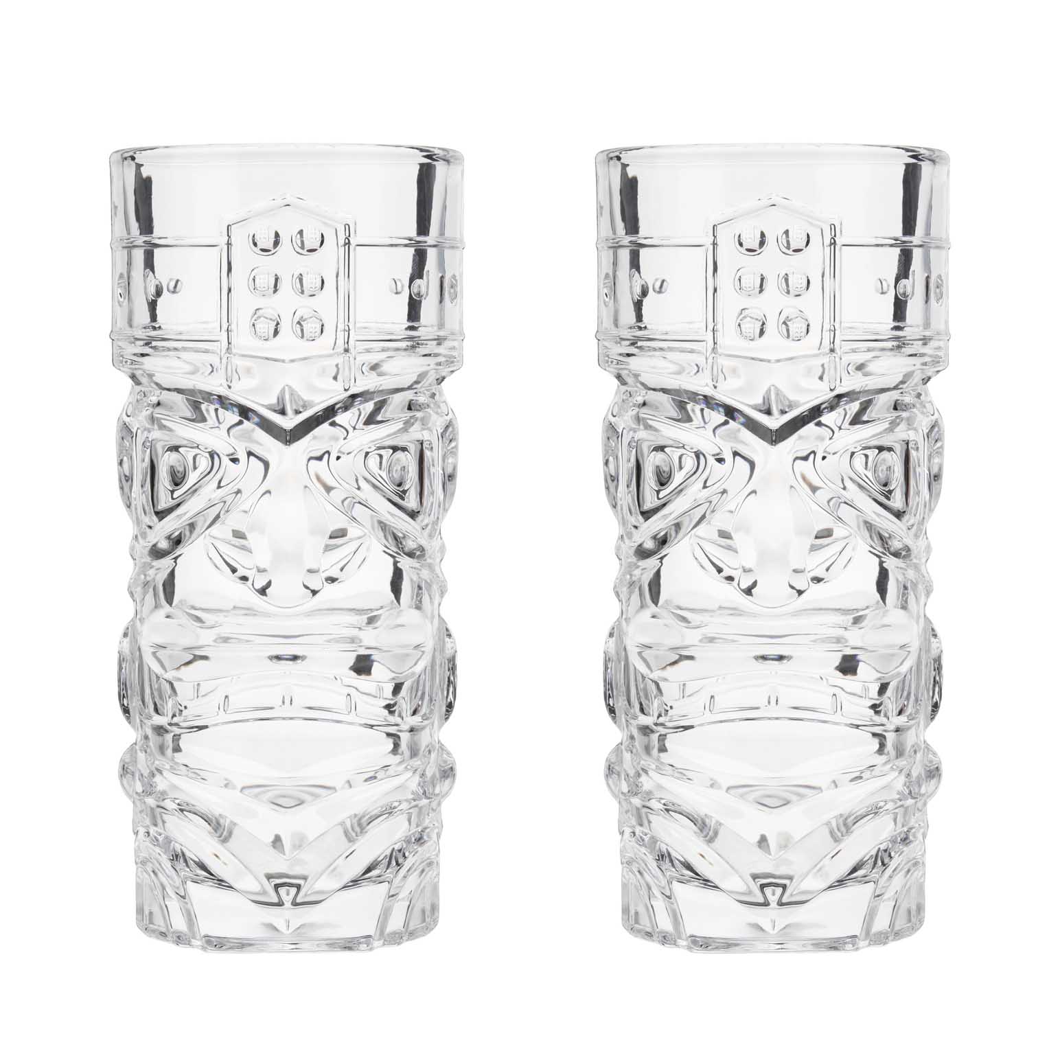 Viski Pacific Crystal Tiki Glasses By Viski® Set Of 2