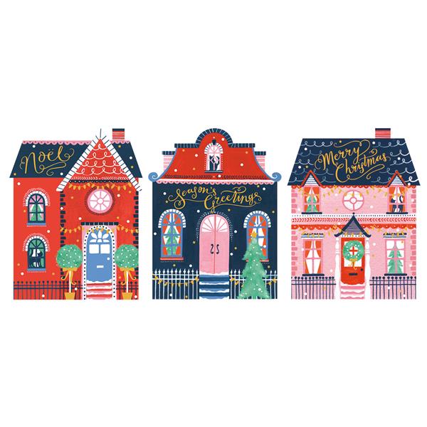 Image Gallery Xmas Box Trio 12 Houses