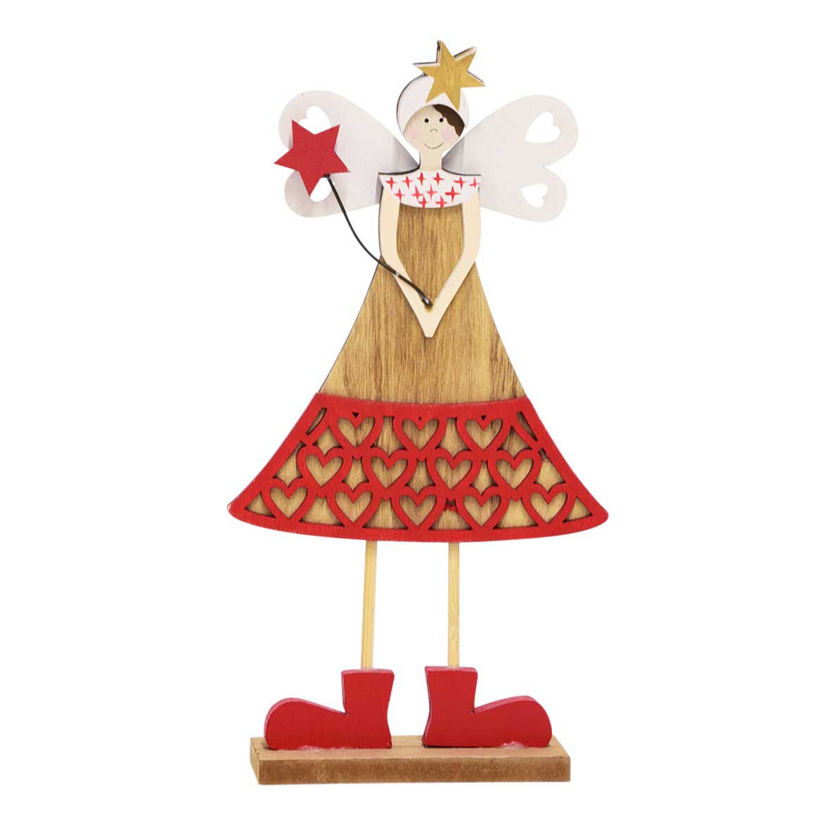 Maytime Wooden Standing Fairy With Star Wand