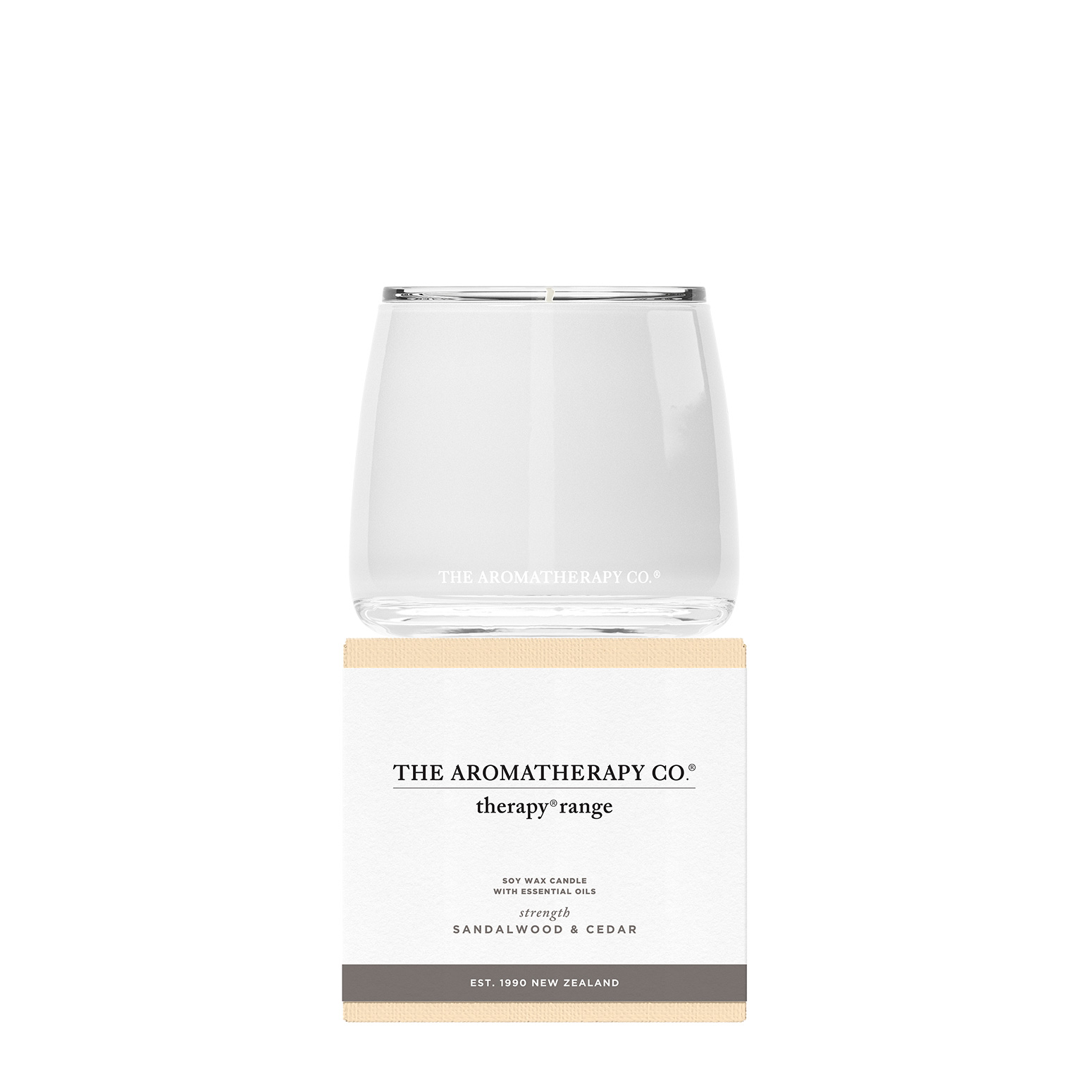 Therapy® Candle Strength 260g - Sandalwood & Cedar