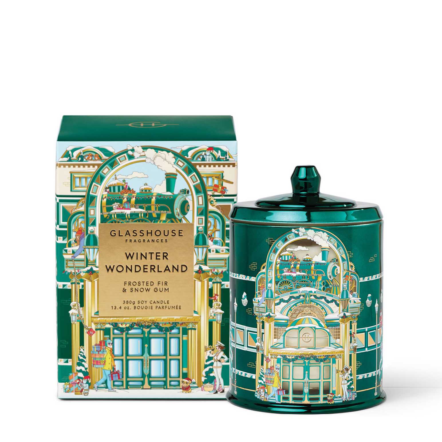 Glasshouse Fragrances Winter Wonderland Soy Candle 380g