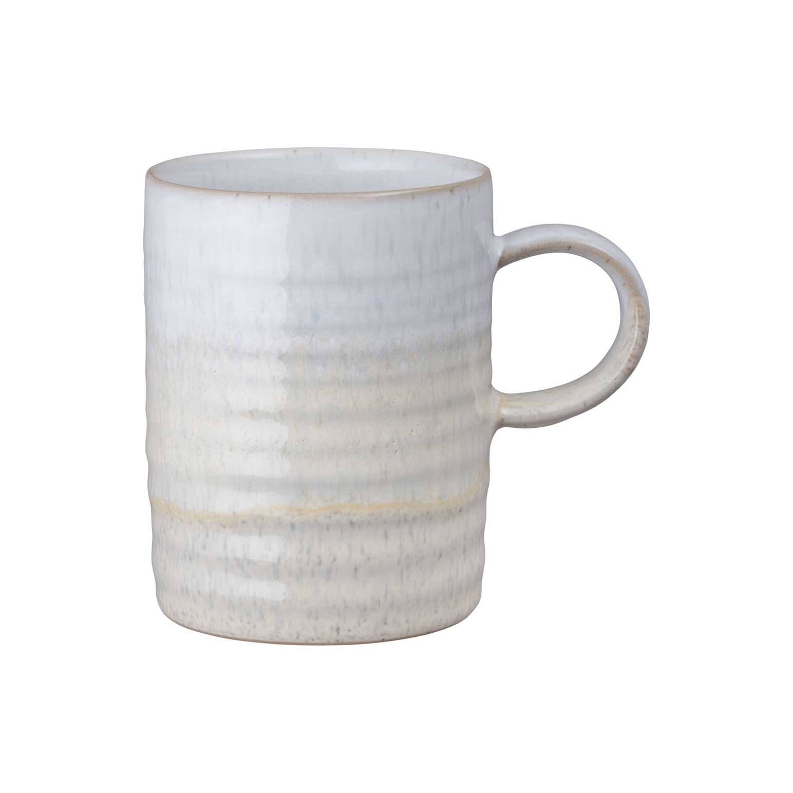 Denby Kiln Pastels Lemon Ridged Mug