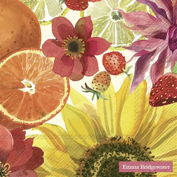 IHR Fruits & Flowers E.B. Luncheon Napkin