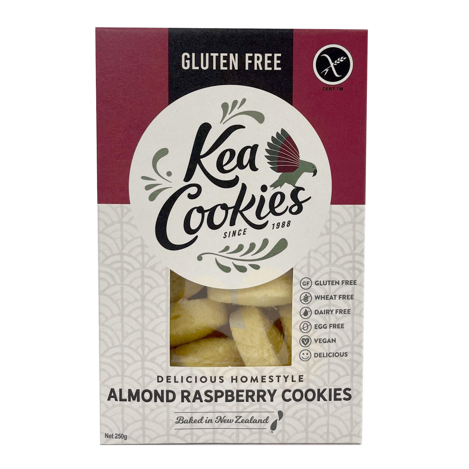 Kea Cookies GF Almond Raspberry 250g