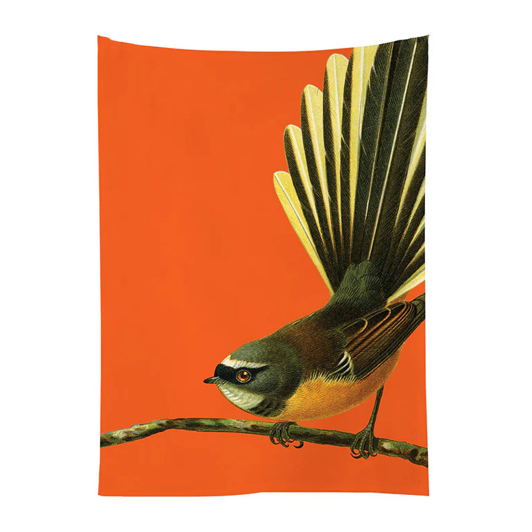 Bright Fantail Tea Towel