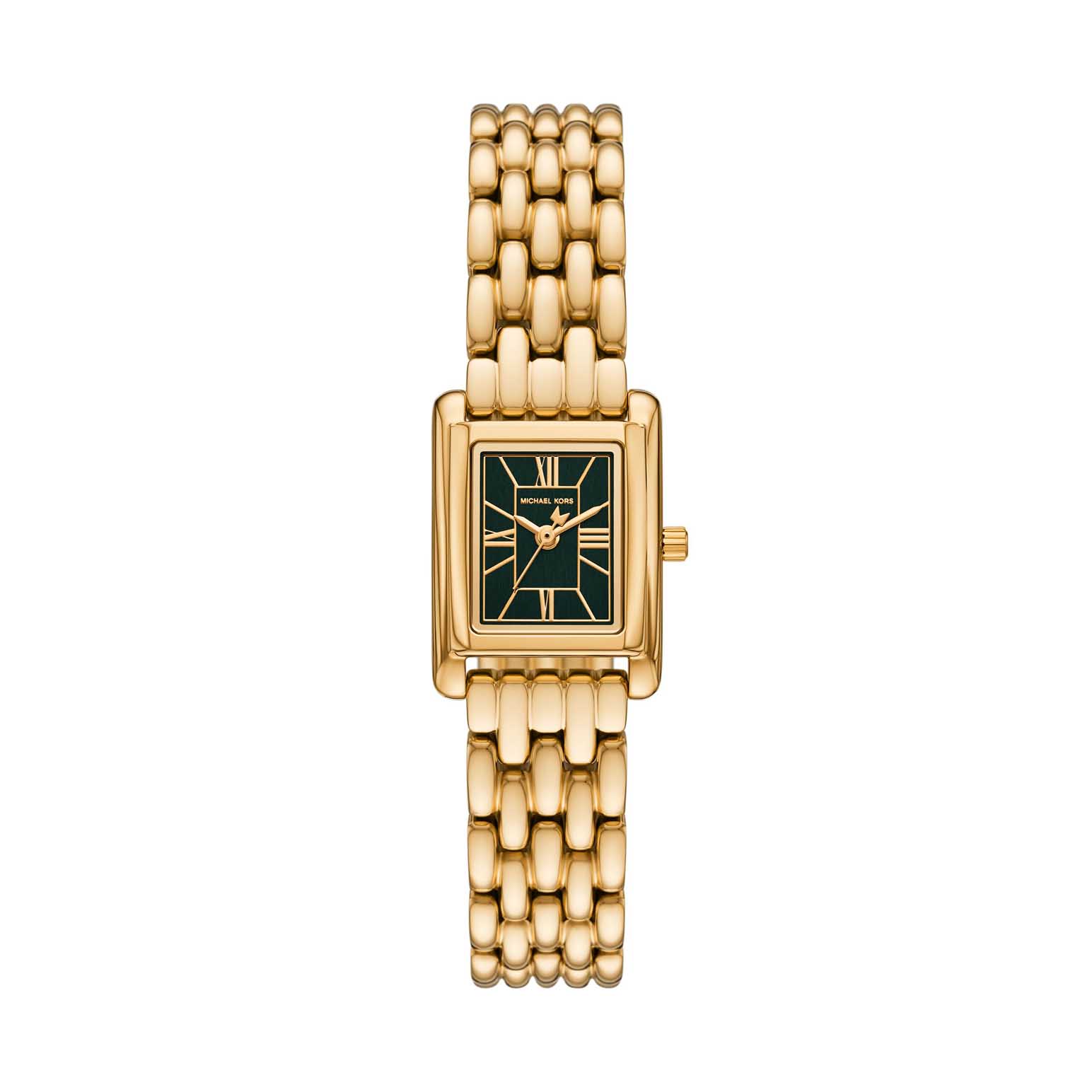 Michael Kors Essex Three-Hand Gold-Tone Stainless Steel Watch