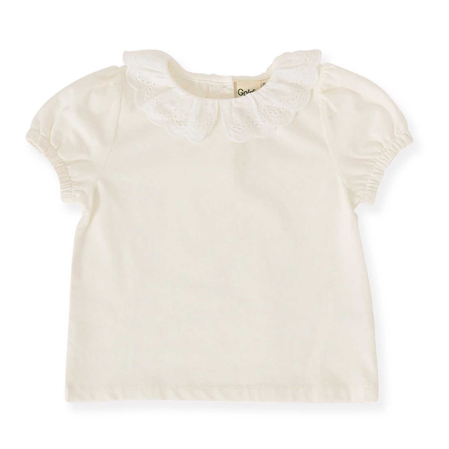 Goldie + Ace Laura Puff Sleeve Collar Top 3-5Y