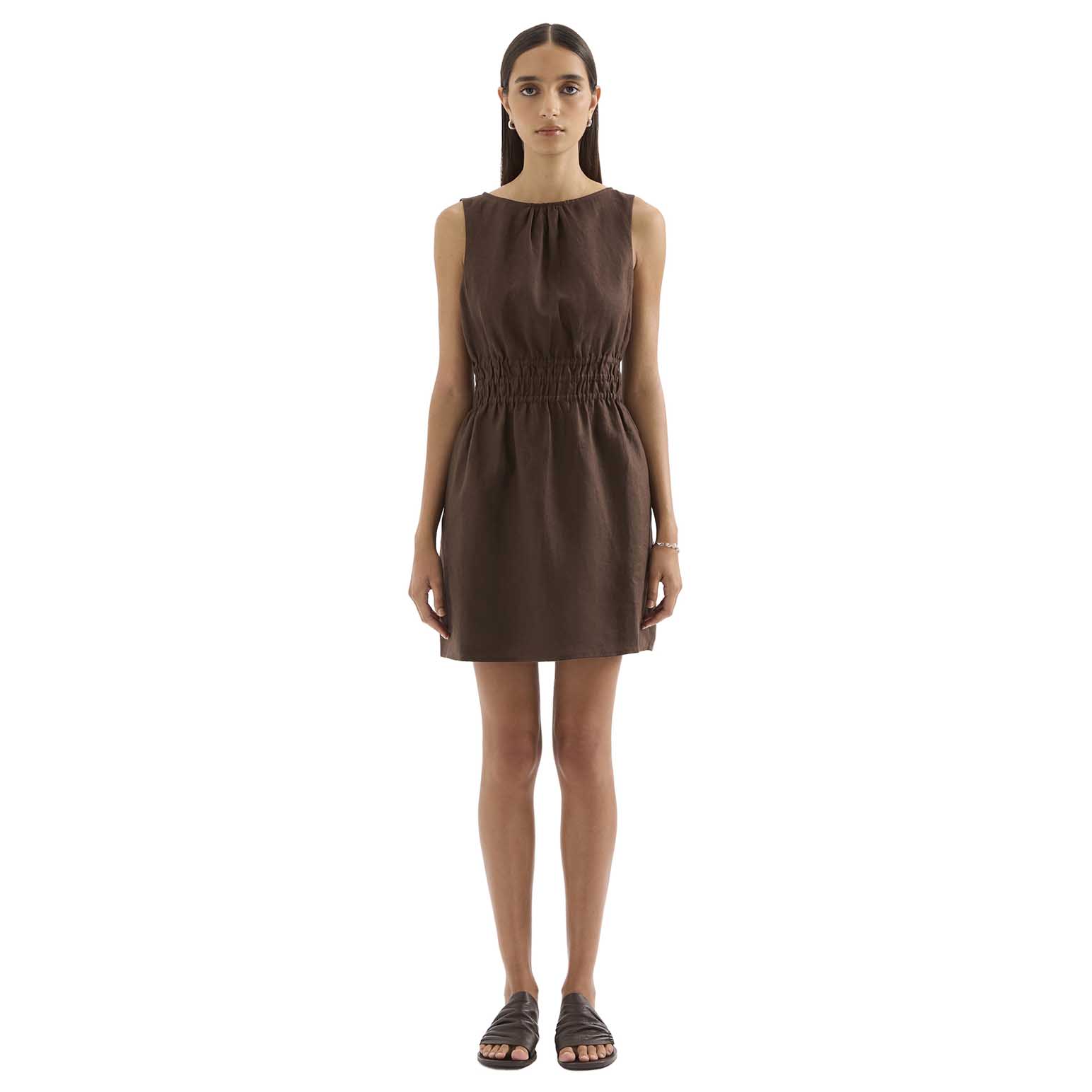Nude Lucy Andri Linen Mini Dress