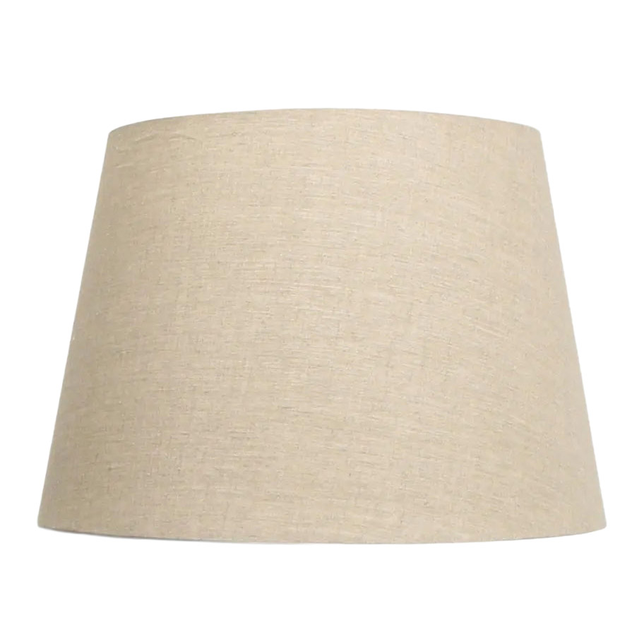 French Country Tapered Drum Linen Shade Natural 50cm