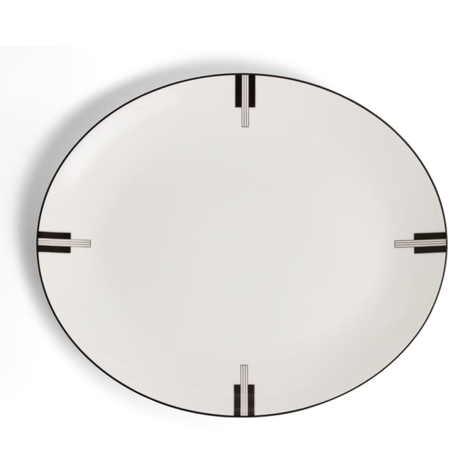 Vera Wangvw Tableware Vw Oval Platter 33cm