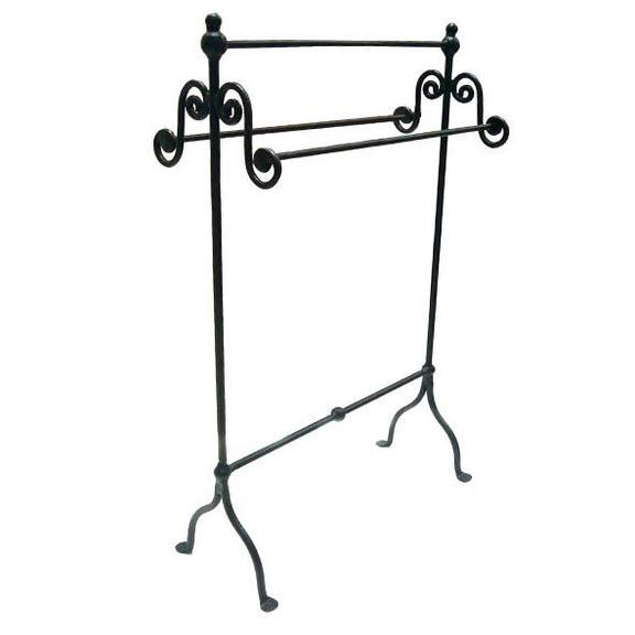French Country Black Iron Towel Rail