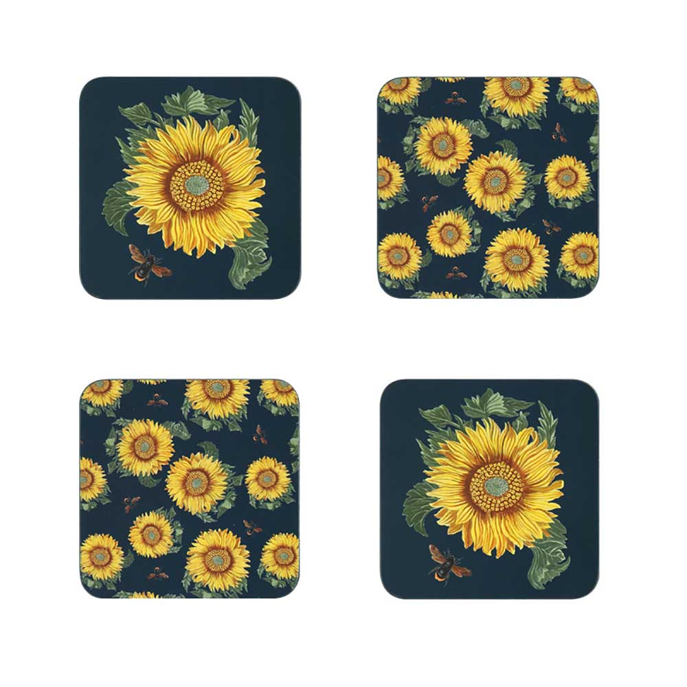 Rhs By Dexam Sunflower Set Of 4 Coasters