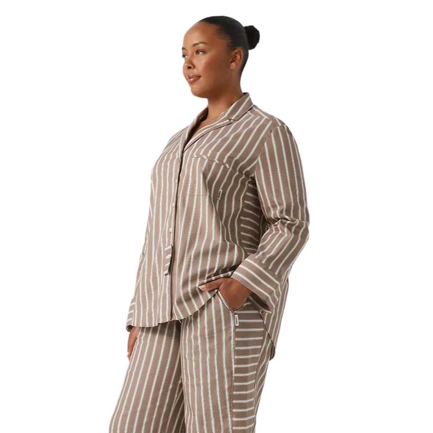 HOMMEY.Long Sleeve Sleep Shirt