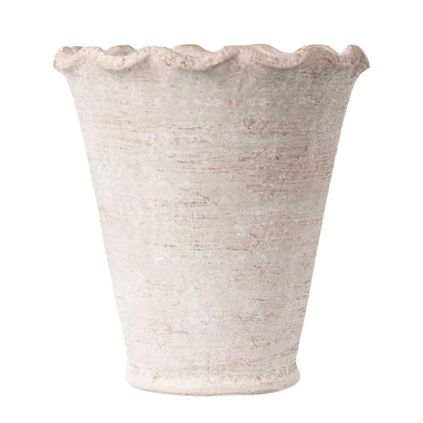 French Country Wavy Planter Vase