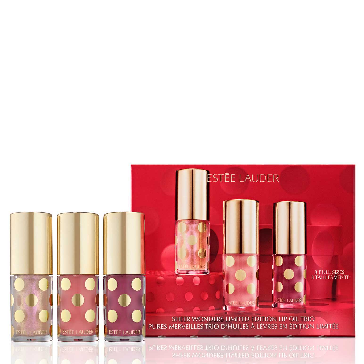 Estée Lauder Sheer Wonders Holiday Lip Oil Trio
