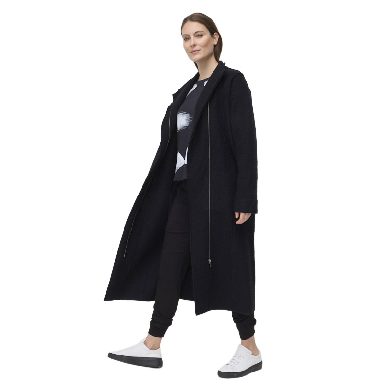 Marco Polo Collared Boiled Wool Coat