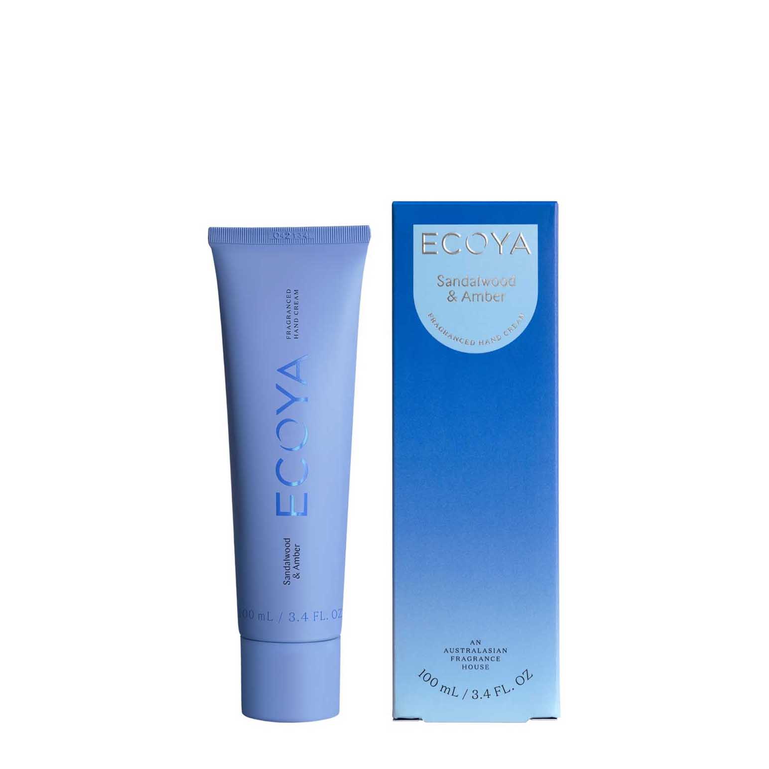 ECOYA Hand Cream Sandalwood & Amber 100ml