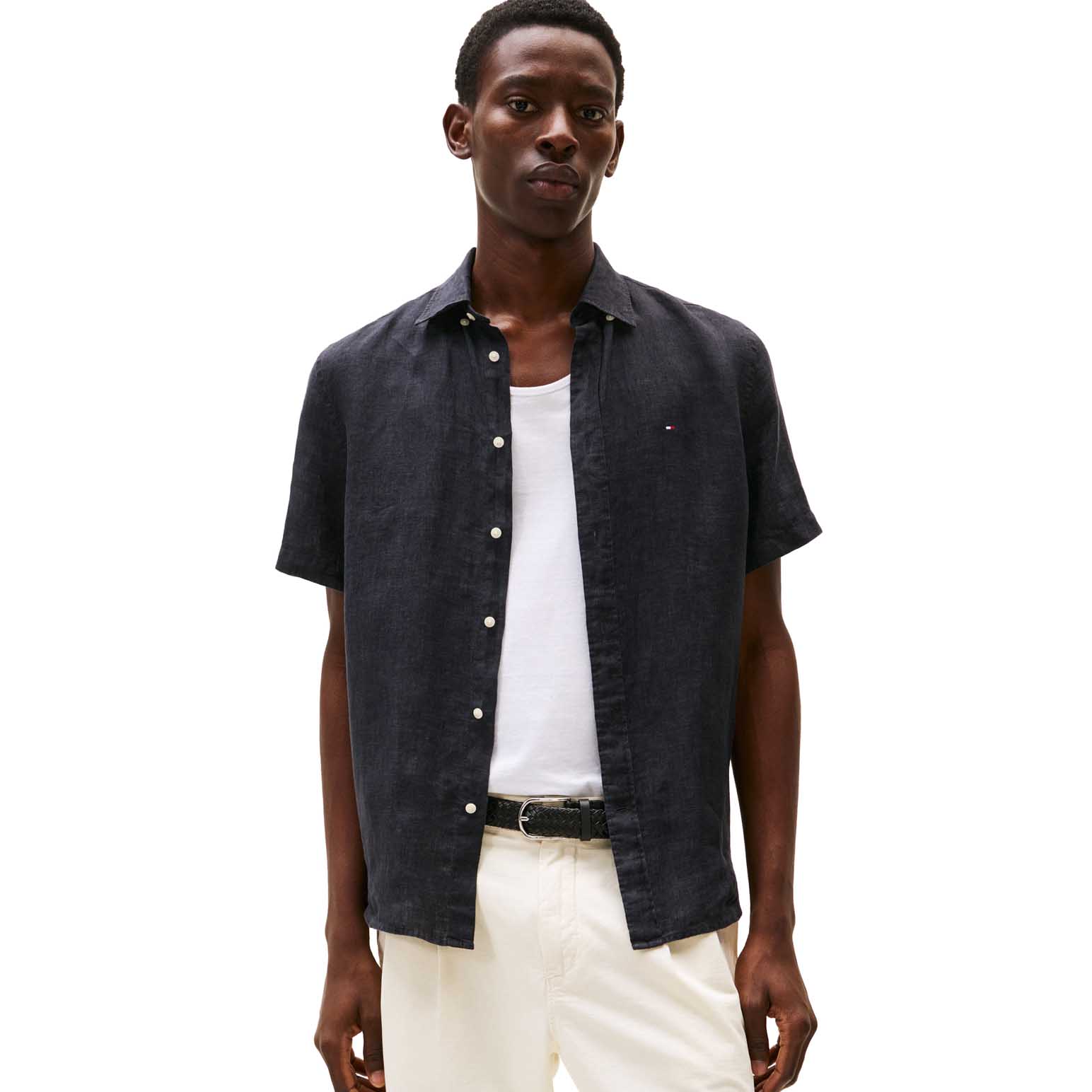 Tommy Hilfiger Washed Pure Linen Shirt
