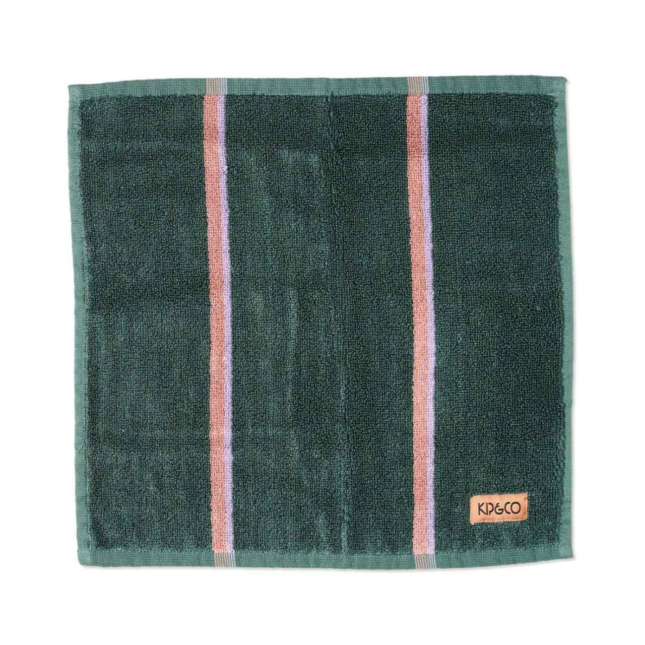 Kip&Co Wakame Crush Stripe Bamboo Terry Face Washer