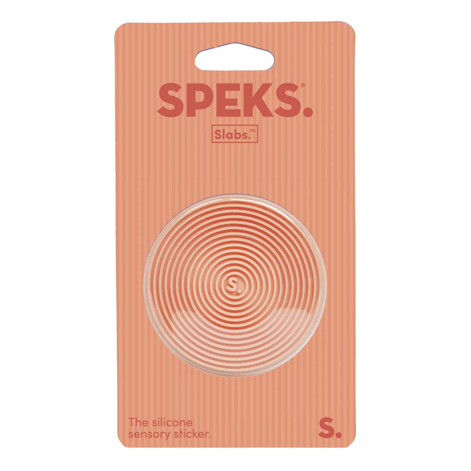 Speks Slabs Circle Sensory Sticker - Groove Orange