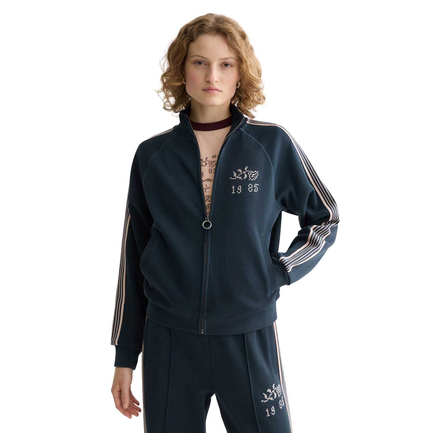 Scotch & Soda Zip Through Interlock Sweatshirt