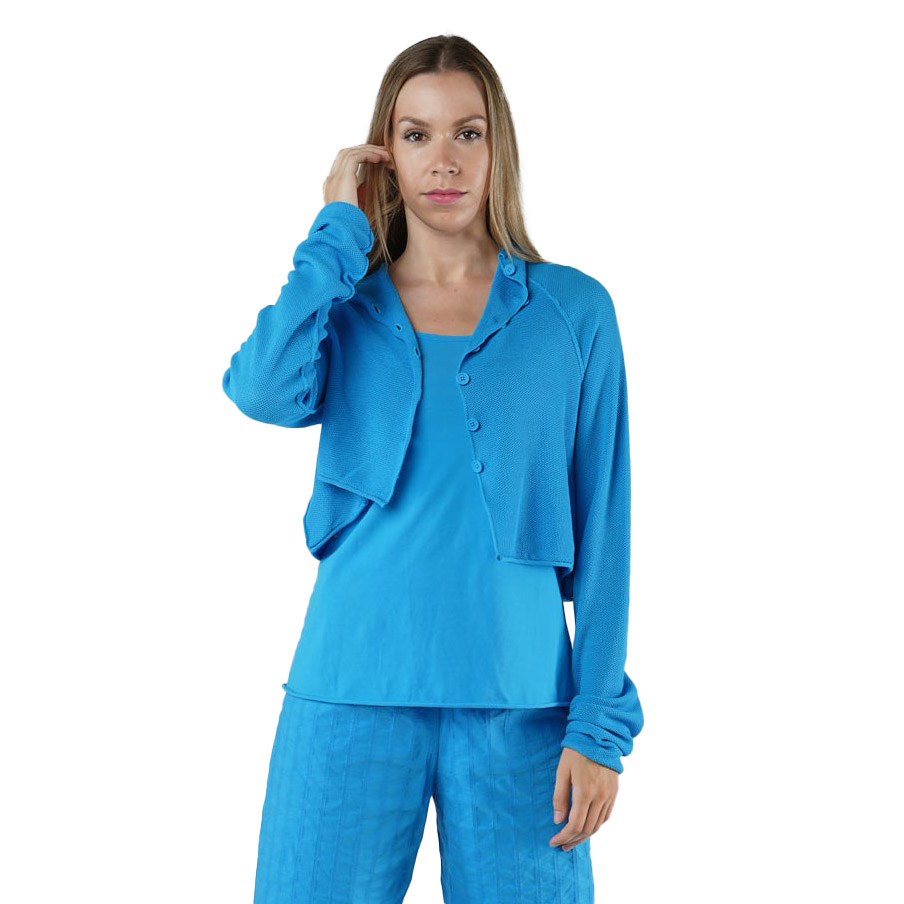 Rundholz Crop Button Cardigan