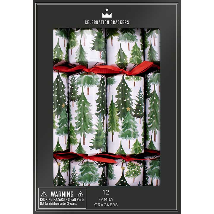 The Paperie Celebration Family Crackers Snowy Forest Set of 12