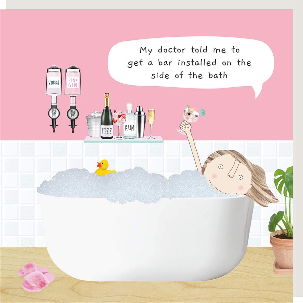 Rosie Made A Thing Bath Bar Humour Card