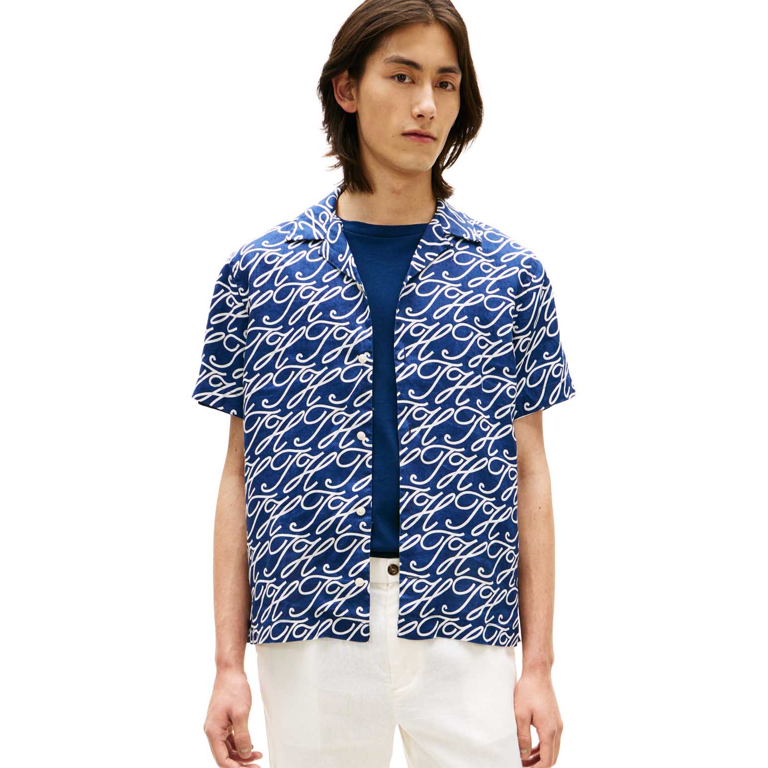 Tommy Hilfiger Regular Fit Pure Linen Short Sleeve Shirt