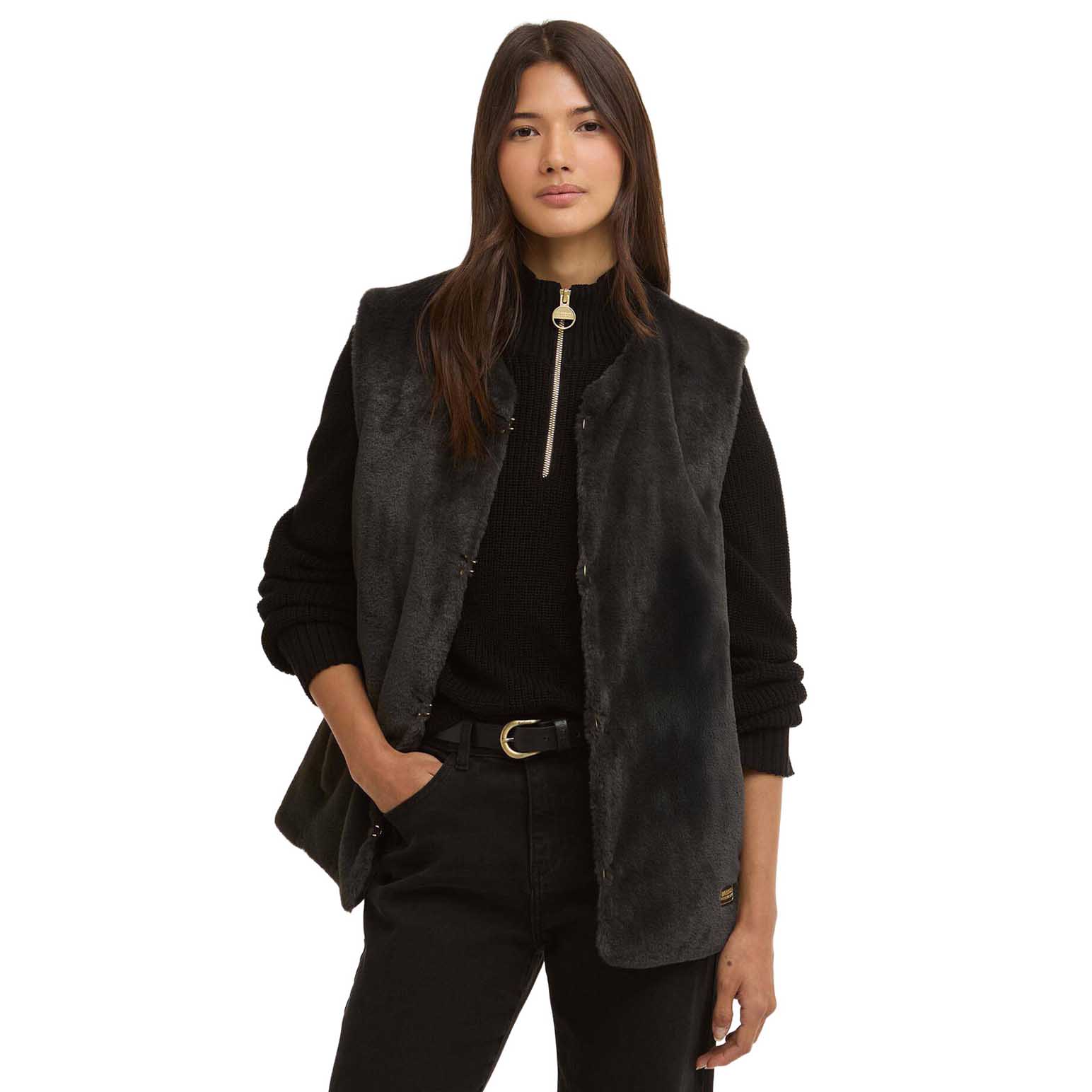 Barbour International Mialn Fur Gilet