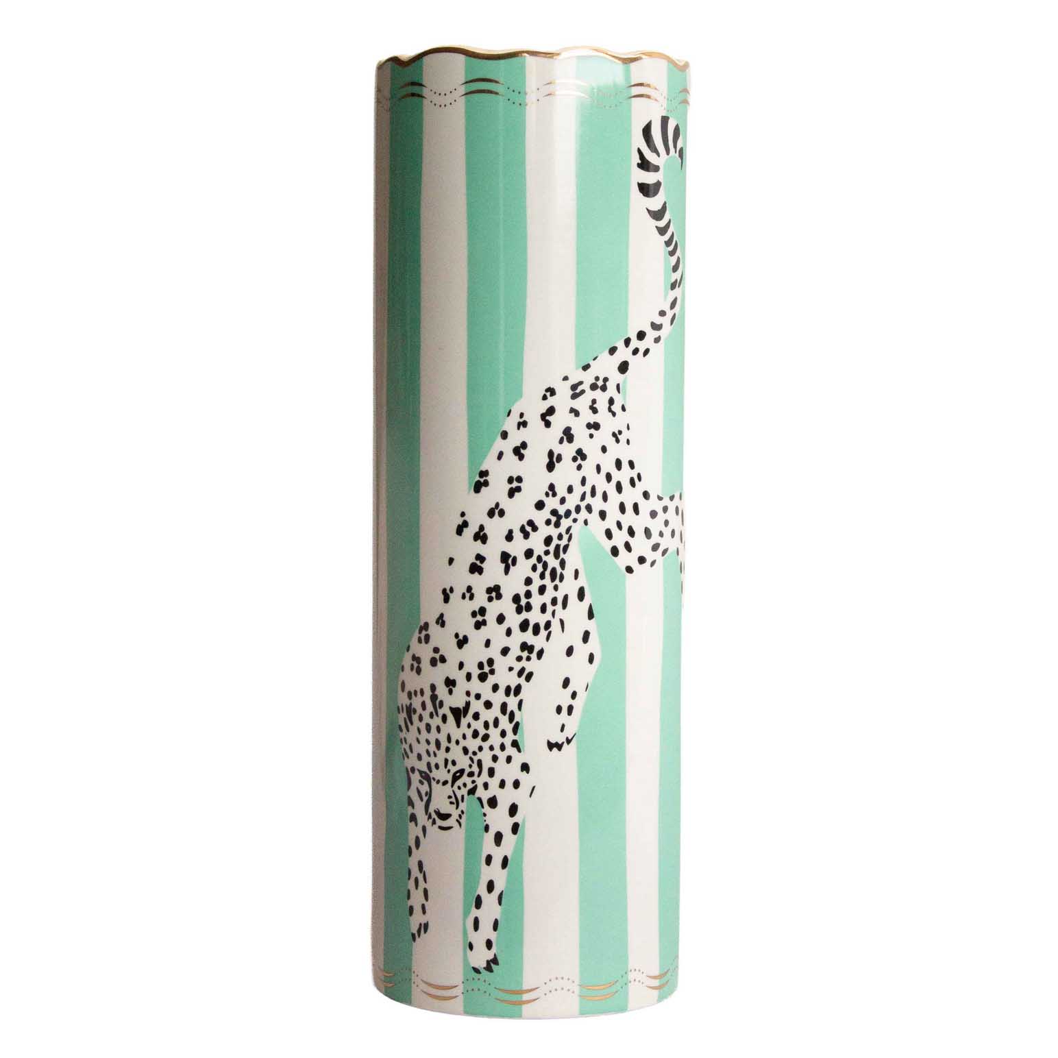 Yvonne Ellen Tall Vase Leopard