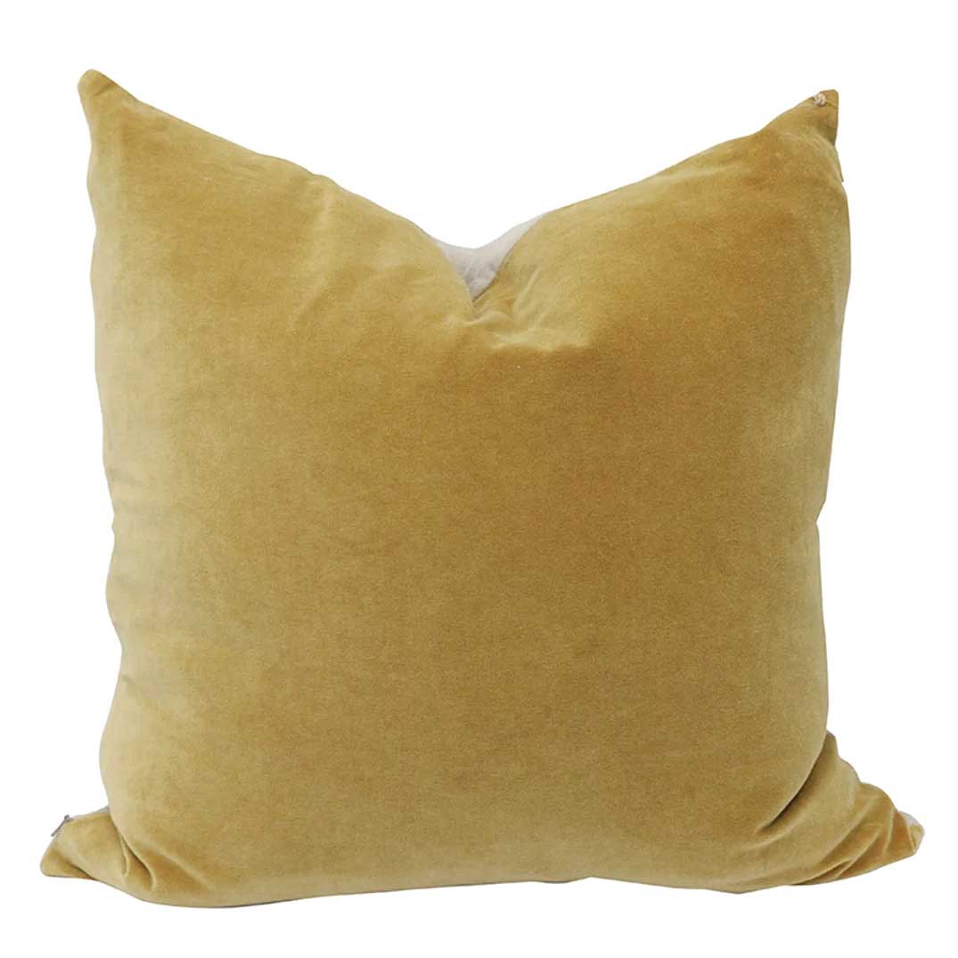 CC Interiors Gold Velvet & Linen Cushion Cover