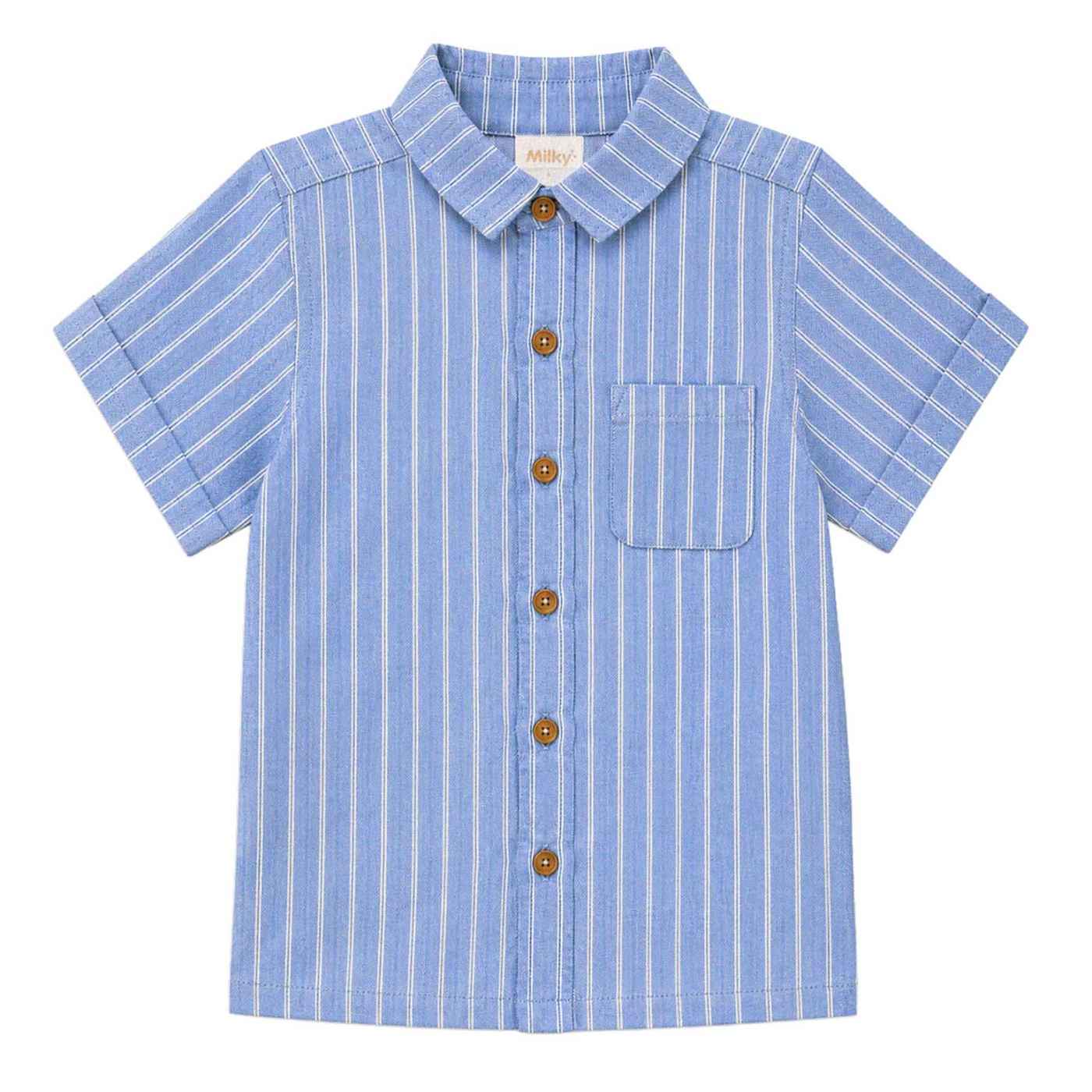Milky Stripe Shirt 2-7Y