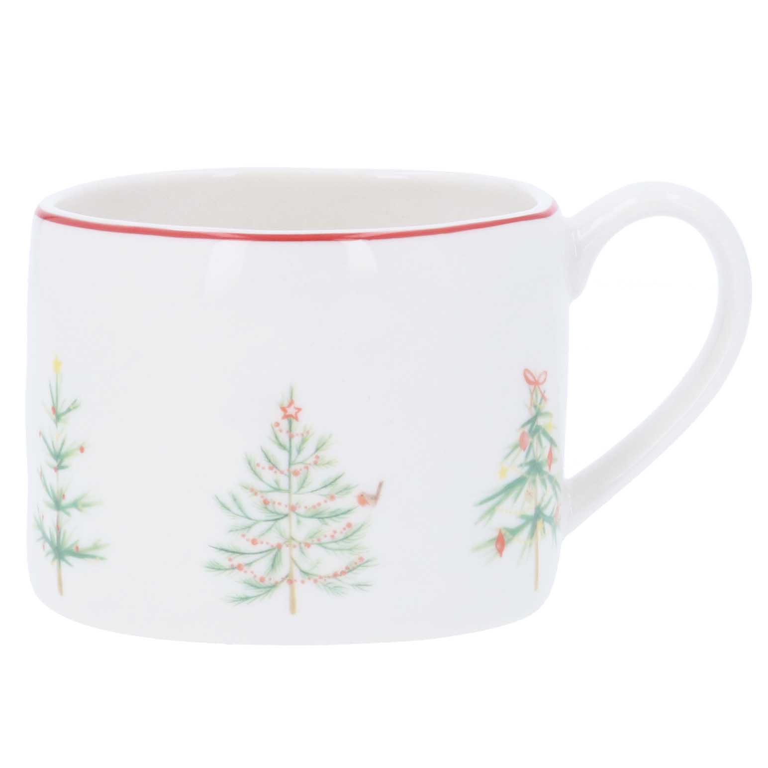 Gisela Graham Scandi Trees Stoneware Mug