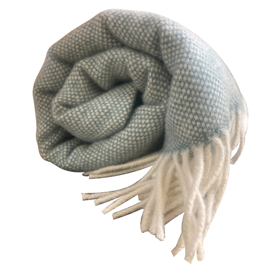 Mt Somers Station Basket Weave Lambs Wool Throw 150x180cm
