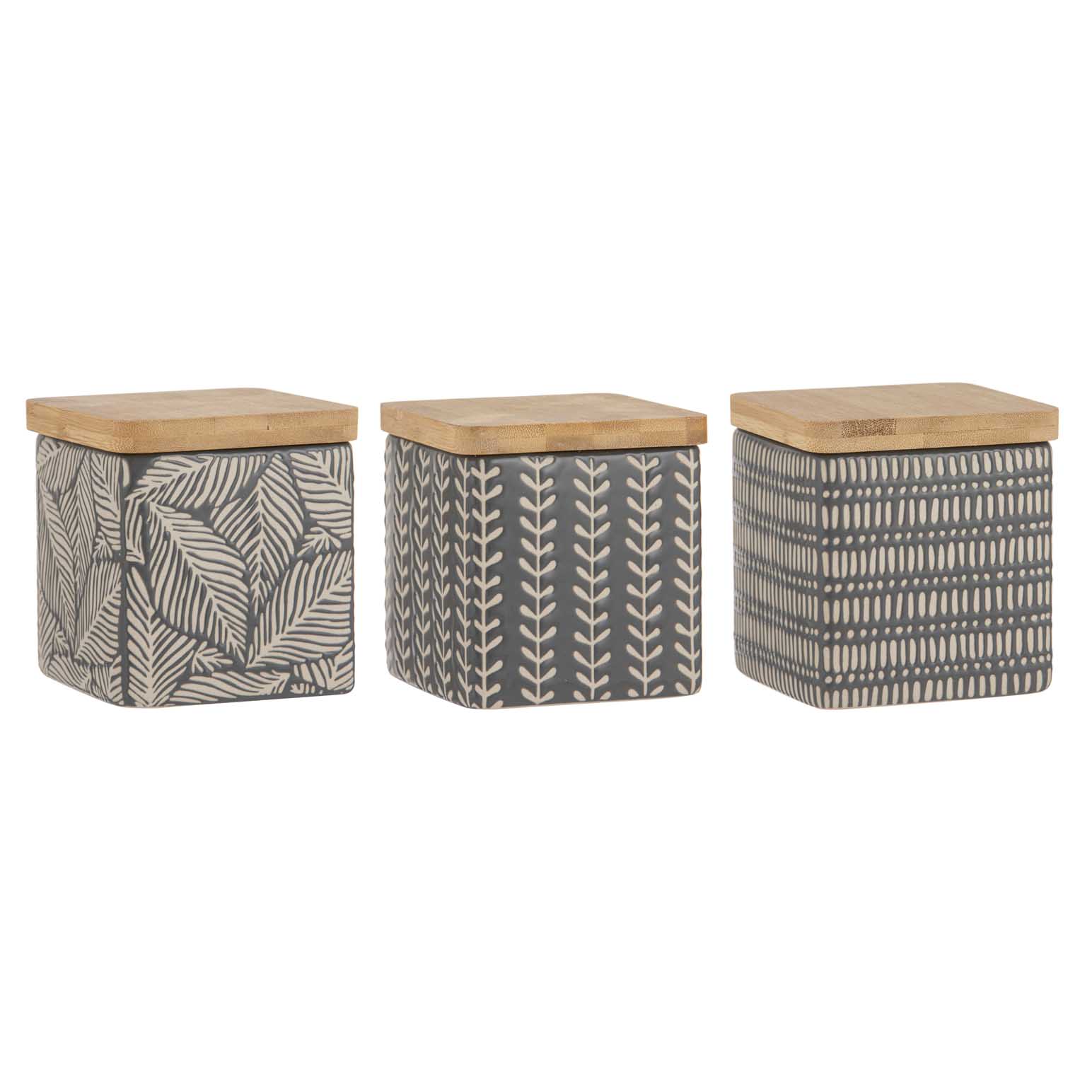 Ladelle Orion Charcoal Assorted Canister