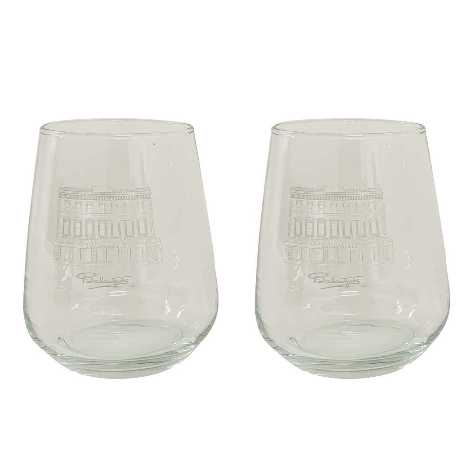Ballantynes 2 Stemless Glasses (Gift Boxed)