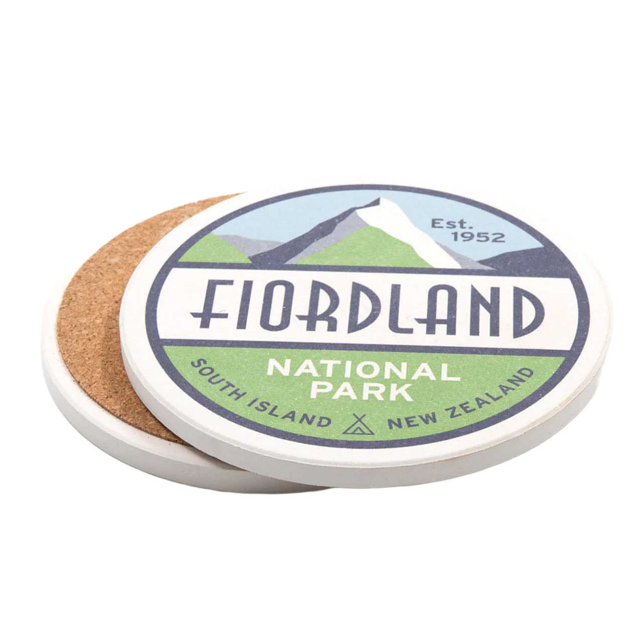 Fiordland National Park Ceramic Coaster