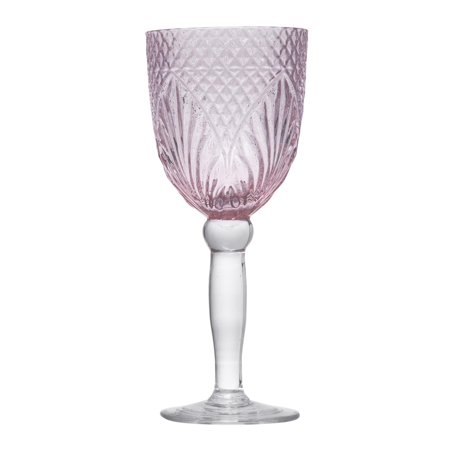 French Country Vintage Pink Goblet