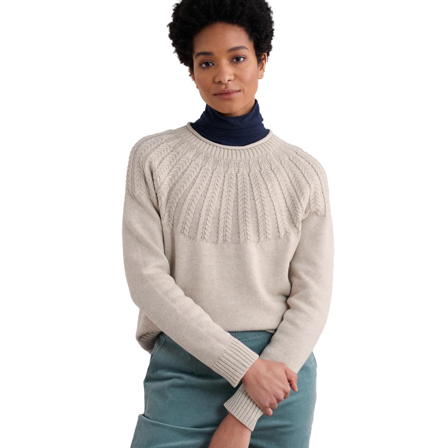 Seasalt Cornwall Stone Chat Jumper Aran
